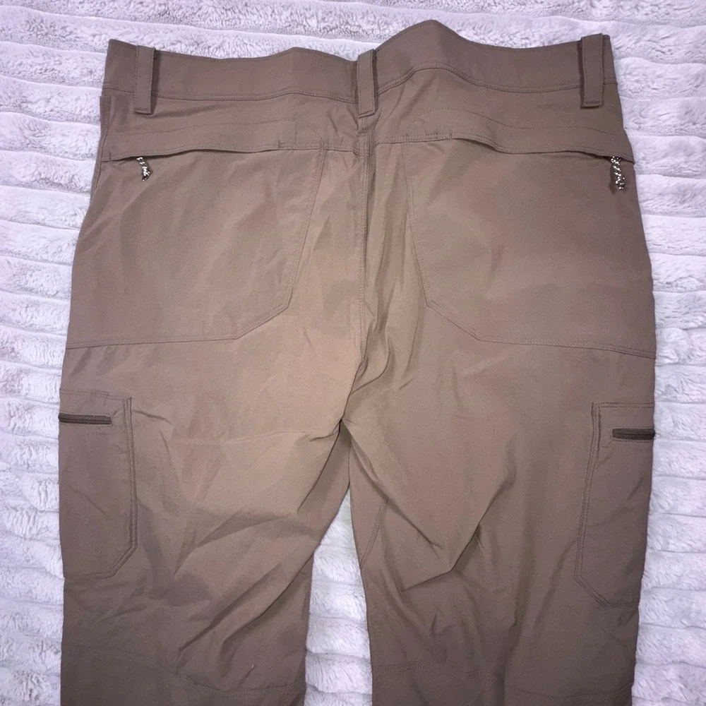 L.L.Bean Cresta Hiking Pants Mens‎ 38x29 Stretch Dark Cinder Tan Utility UPF 50+